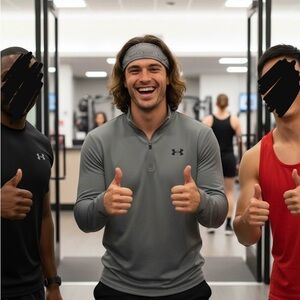 Under Armour Charcoal Quarter-Zip Top